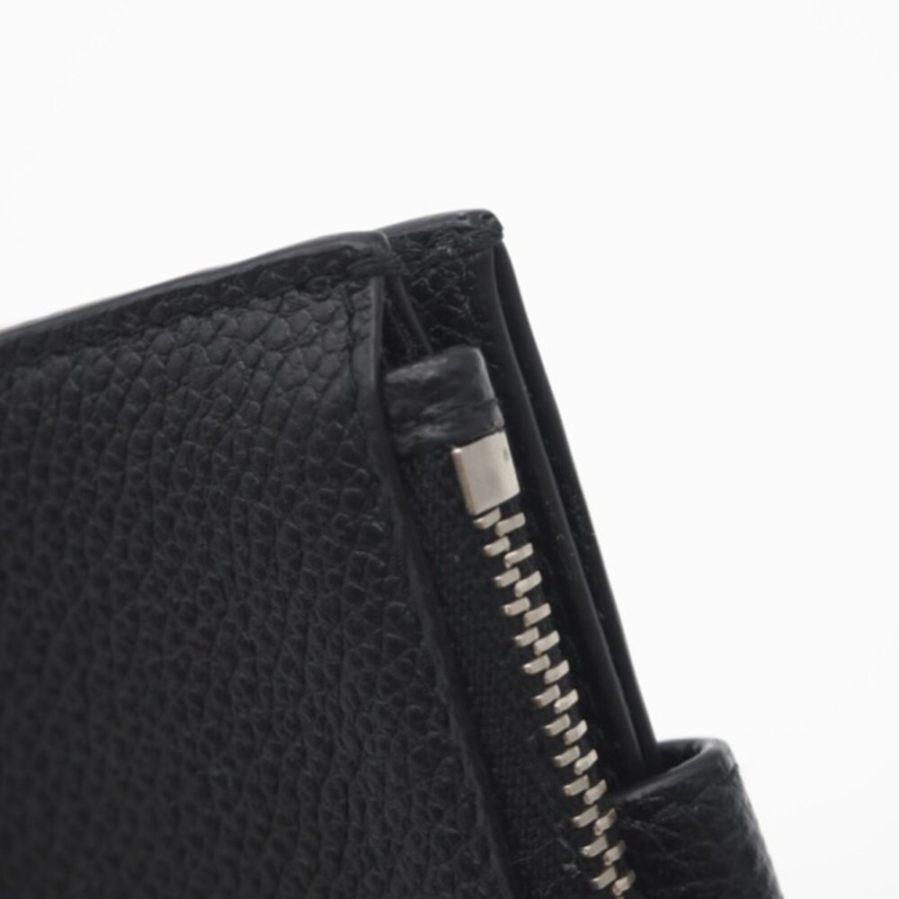 PRADA Vitello Micrograin Triangle Compact Wallet … - image 9